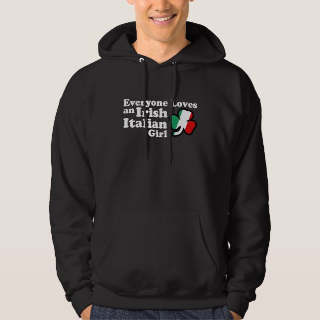 Irish Italian Girl Hoodie (Vorderseite)