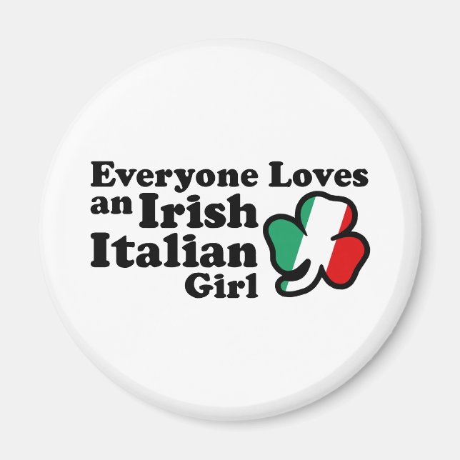 Irish Italian Girl Magnet (Vorne)