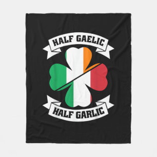 Irish Italian Half Gaelic Half Knolic Saint Patric Fleecedecke