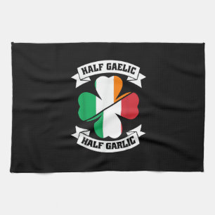 Irish Italian Half Gaelic Half Knolic Saint Patric Geschirrtuch