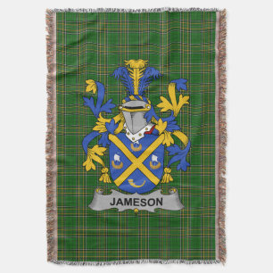 Irish Jameson Coat of Arms Familienwappen Irland Decke