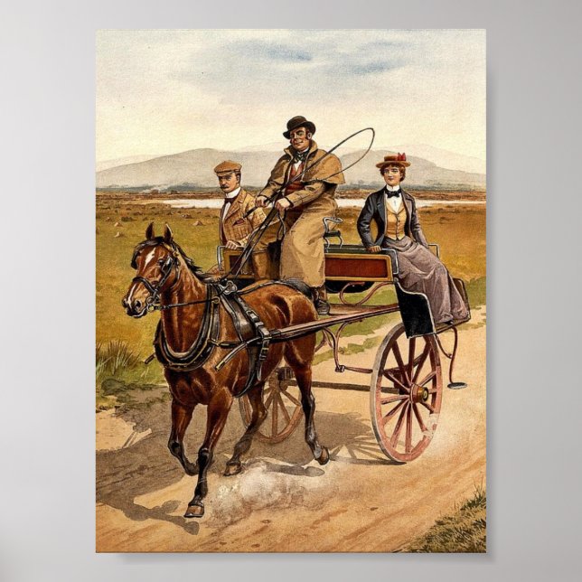 Irish Jaunting Car classic Fotochrom Poster (Vorne)