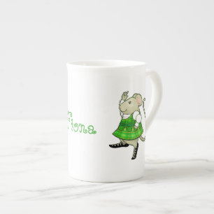 IRISH JIG MAUS Bone China Tasse + Text