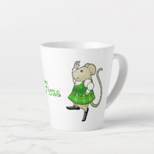 IRISH JIG MAUS Latte-Becher + Text Milchtasse