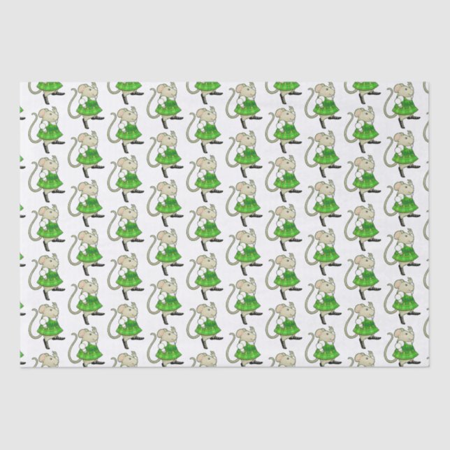 IRISH JIG MOUSE Tissue Paper Seidenpapier (Vorderseite)