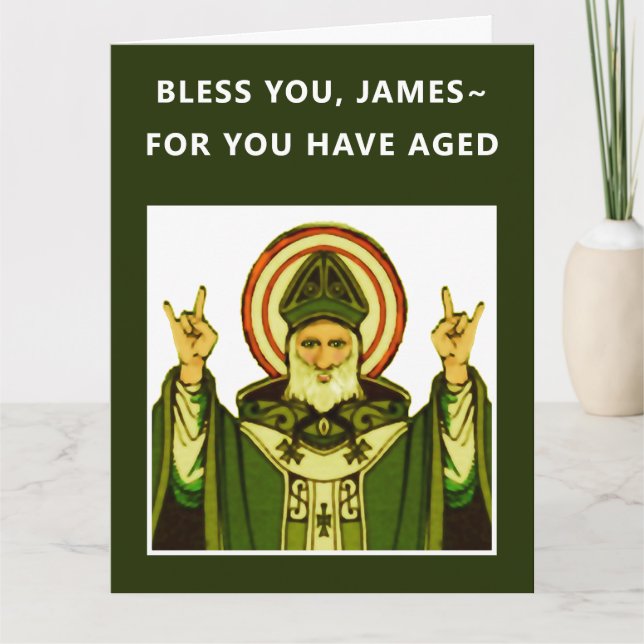 Irish Katholic Birthday Card Karte (Vorderseite)