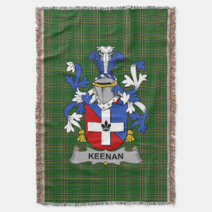 Irish Keenan oder O_Kinahan Coat of Arms Family Cr Decke
