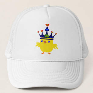 ♫ ♥ Irish King Crowned Chicken Stylish Trucker Hat Truckerkappe