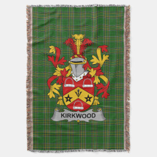 Irish Kirkwood Coat of Arms Familienwappen Irland Decke