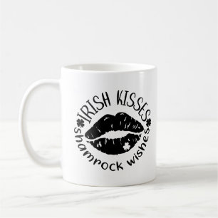 Irish Kisses & Kleeblatt Wünsche Kleinkind T - Shi Kaffeetasse