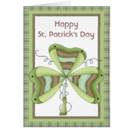 Irish Kleeblatt 1 Happy St. Patrick's Day Card