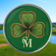 Irish Kleeblatt and Green St Patrick's Day Monogra