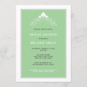 Irish Kleeblatt Arch Bridal Dusche Einladung 3991
