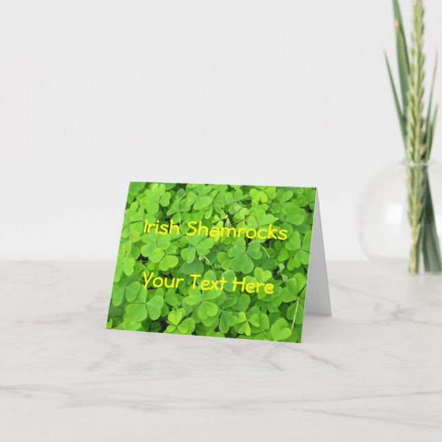 Irish Kleeblatt Card Karte (Vorderseite)