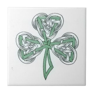Irish Kleeblatt Celtic Knot DesignKeramische Folie Fliese