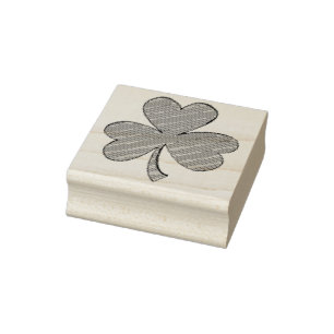 Irish Kleeblatt Clover Lucky Saint Patrick's Day Gummistempel