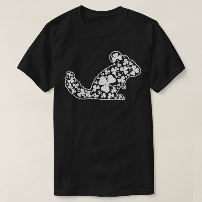 Irish Kleeblatt Clovers Chinchilla Saint Patrick's T-Shirt (Design vorne)
