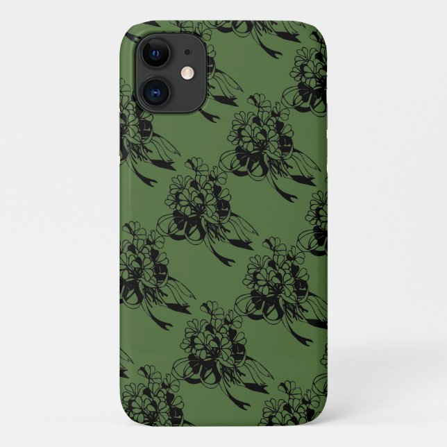 Irish Kleeblatt Green Case-Mate iPhone Hülle (Rückseite)