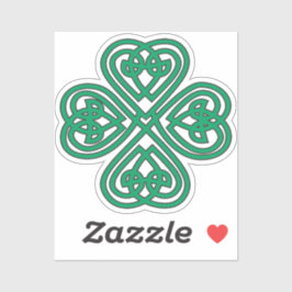 Irish Kleeblatt Green Celtic Lucky Clover Aufkleber