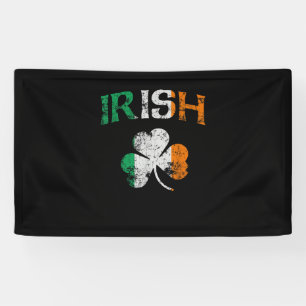 Irish Kleeblatt Ireland Flag St Patricks Day Vinta Banner