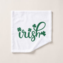 Irish Kleeblatt Ireland St. Patrick's Day Gift Ide Waschlappen