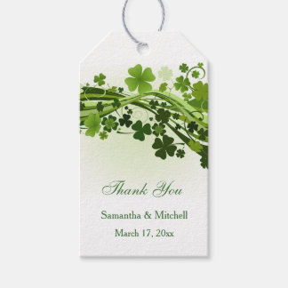 Irish Kleeblatt (Klee) Hochzeit Danke Geschenkanhänger