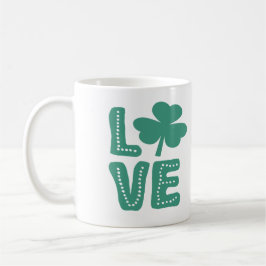 Irish Kleeblatt Liebe St Patricks Day Kaffeetasse
