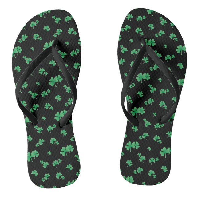Irish Kleeblatt Pattern Flip Flops (Fußbett)