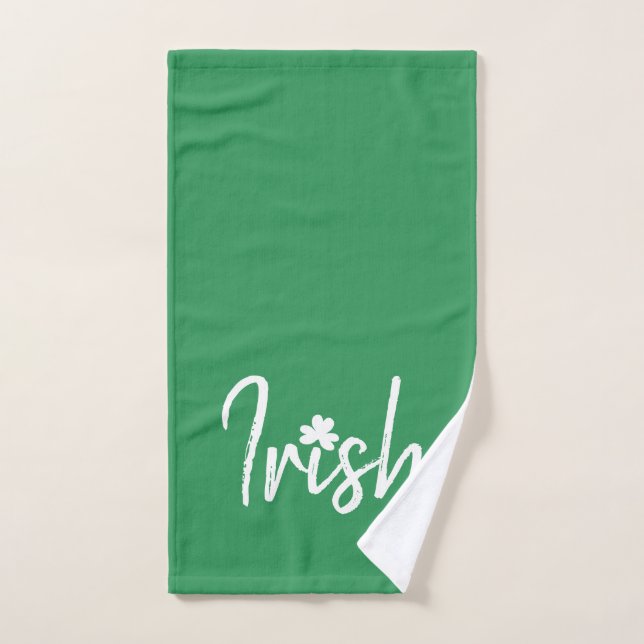 Irish Kleeblatt St Patricks Day Badhandtuch Set (Handtuch)