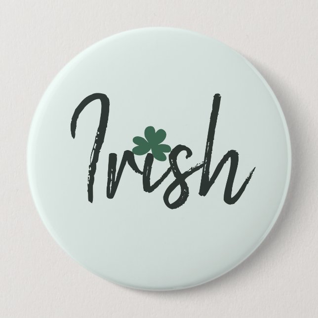Irish Kleeblatt St Patricks Day      Button (Vorderseite)