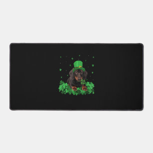 Irish Kleeblatt St Patrick's Day Dackel Cool T-S Schreibtischunterlage