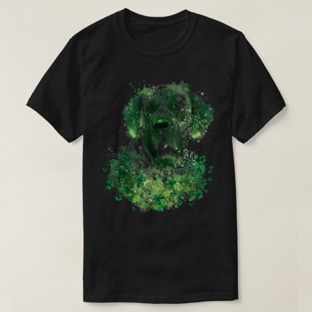 Irish Kleeblatt St Patrick's Day English Mastiff C T-Shirt (Design vorne)