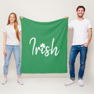 Irish Kleeblatt St Patricks Day Fleecedecke