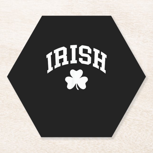 Irish Kleeblatt St Patricks Day Irland Pride Irish Untersetzer (Vorderseite)