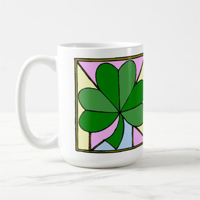 IRISH KLEEBLATT - ST.PATRICK'S DAY KAFFEE TASSE (Links)