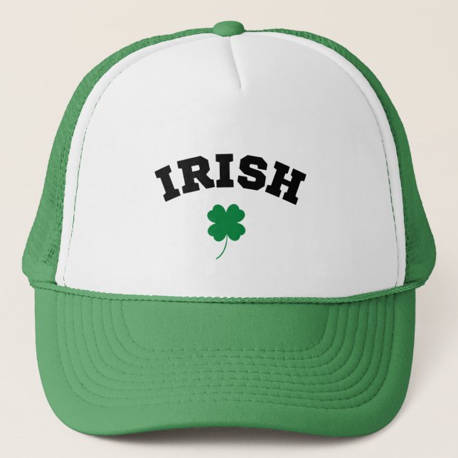 Irish Kleeblatt St. Patrick's Truckerkappe (Vorderseite)