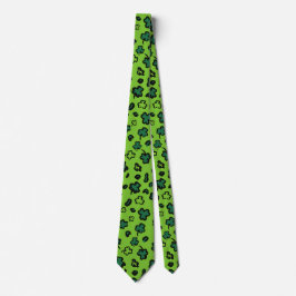 Irish Kleeblatt Themed Krawatte