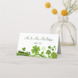 Irish Kleeblatt Wedding Platzkarte