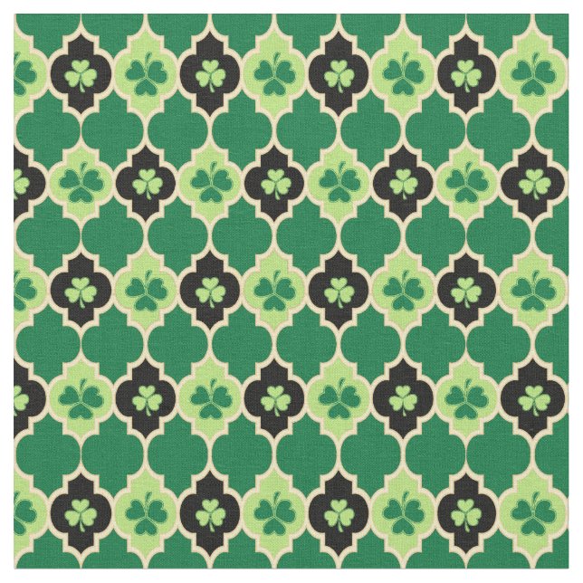 Irish Kleeblatts Quatrefoil Stoff (Nahaufnahme)