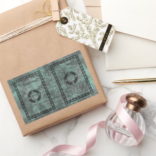 Irish Knot Designs Rechteckiger Aufkleber (Schenken)