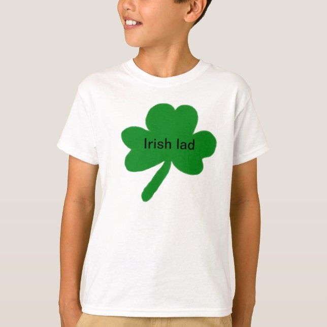 Irish Lad Kleeblatt Kids T - Shirt (Vorderseite)
