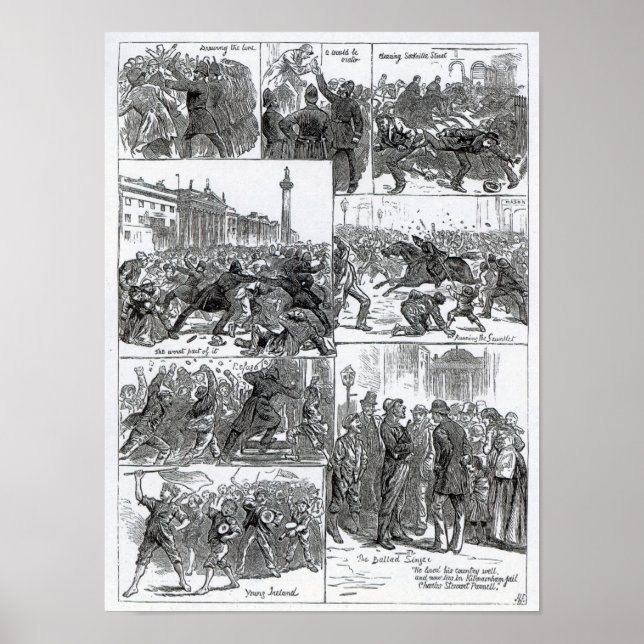 Irish Land League Agitation Poster (Vorne)