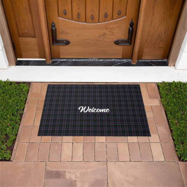 Irish Landkreis Carlow Tartan Customizable Fußmatte (Außenbereich)