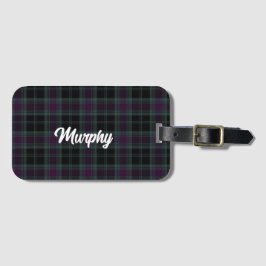 Irish Landkreis Carlow Tartan Personalisiert Gepäckanhänger