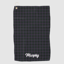 Irish Landkreis Carlow Tartan Personalisiert Golfhandtuch