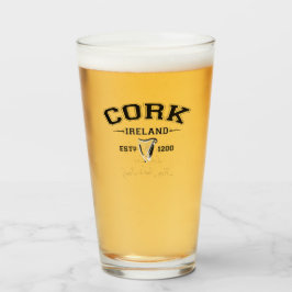 Irish Landkreis Cork Irland Personalisierter Text Glas