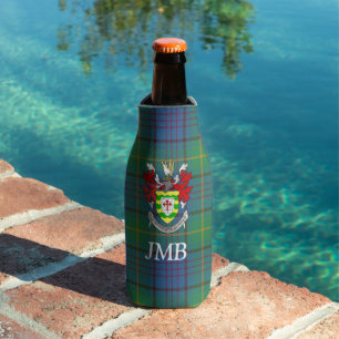 Irish Landkreis Donegal Tartan Monogram Flaschenkühler