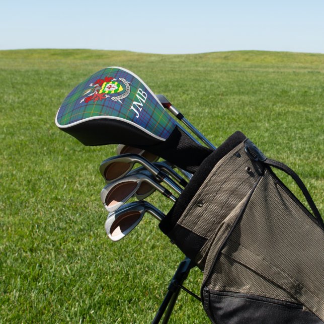Irish Landkreis Donegal Tartan Monogram Golf Headcover (In SItu)