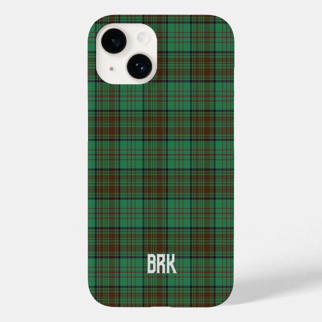 Irish Landkreis Dublin Tartan Personalisiert Case-Mate iPhone 14 Hülle (Rückseite)