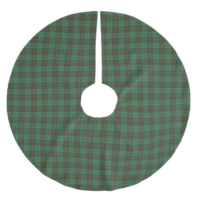 Irish Landkreis Dublin Tartan Polyester Weihnachtsbaumdecke (Vorderseite)